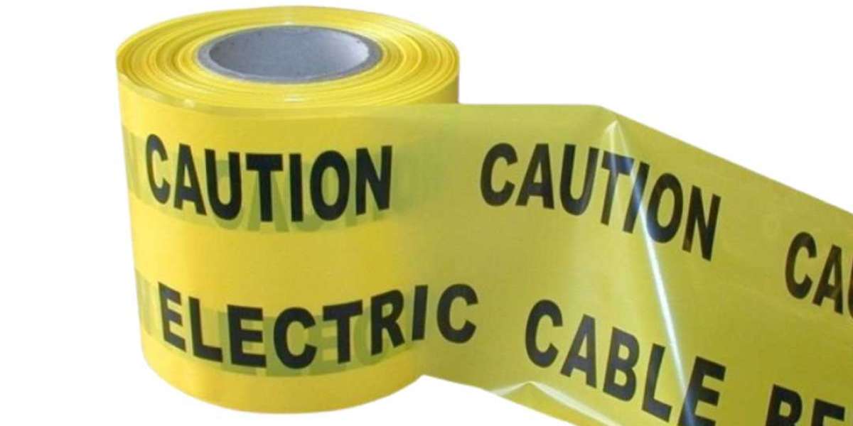 Brightly Marked Underground Warning Safety Tape